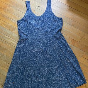 Toad & CO Sunkissed Dress~L~Blue Print ~ PERFECT